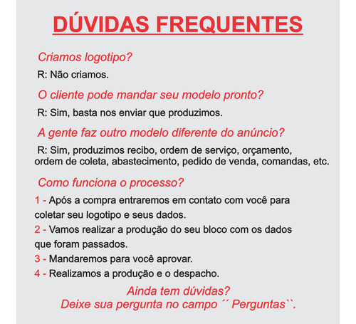 10 Blocos Recibo De Entrega Personalizado 14x10 - 500 Fls