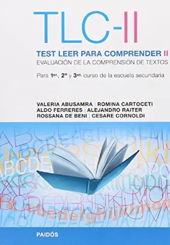 Tlc Ii-  Test Leer Para Compreder Ii Abusamra Valeria - Pd