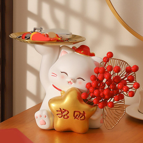 Bandeja De Almacenamiento Con Forma De Gato, Regalo, Soporte