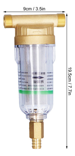 De Filtración De Agua De Sedimentos Prefiltro G1/2 R