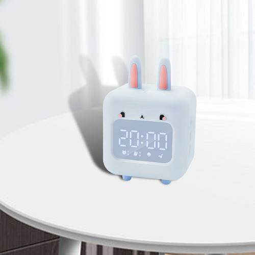 Mini Reloj Despertador Digital Con Forma De Para Azul