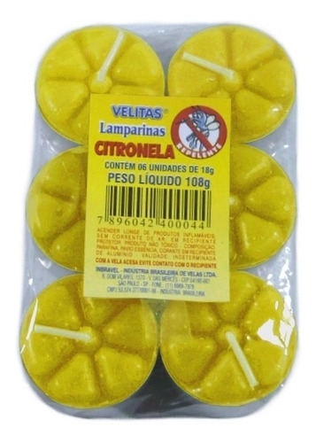 Imagem 2 de 4 de 12 Velas Aromáticas Citronela Mosquito Muriçoca Pernilongo