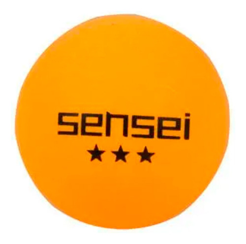 Pelota Ping Pong 6 Unidades Naranjo Sensei