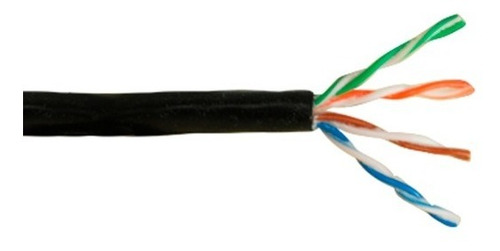 Bobina De Cable 305 Mts Utp 100% Cobre Cat5e Color Negro