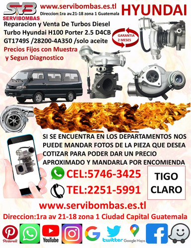 Turbos Hyundai Tucson 2.0 D4ea Crdi Diesel Guatemala