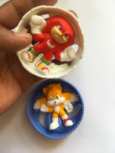 2 Figuras Sonic 3 La Película Colección Mc Donald's 2024 (Usado)