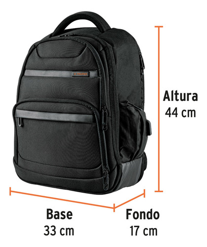 Kit Mochila Porta Laptop Candado Combinación Con Clave