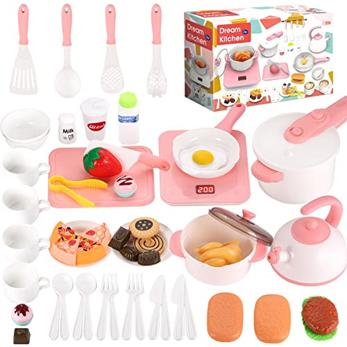 Conjunto Accesorios Cocina Juguete Niños, Juego Comida...