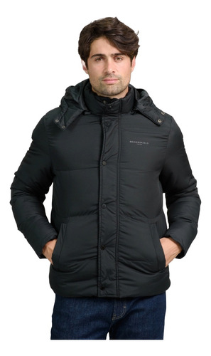 Campera Puffer Ultraliviana Hombre Brooksfield Premium 7048b