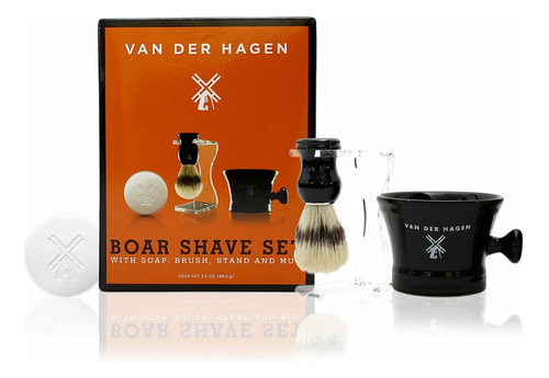 Kit De Barbear Van Der Hagen Com Caneca Pincel E Sabonete