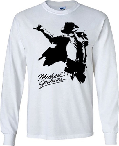 Michael Jackson Playeras Manga Larga Para Hombre Y Mujer D8