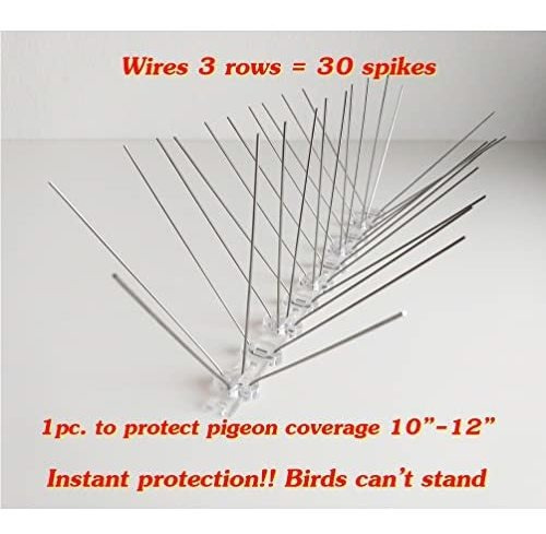 Imagen 5 de 7 de Kit De Disuasorio Antipalomas De Acero Inoxidable Para El Ho