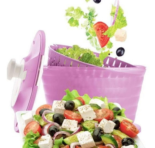 Centriescurridor Pro Tupperware 4.5 L Escurre Lechuga Lila