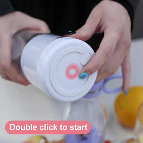 Mini Batidora Eléctrica Portátil Vaso Zumo 380 Ml