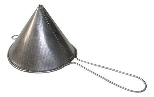 Coador C/ Cabo P/ Óleo Chapa De Inox 28x25cm Cônico Multiuso