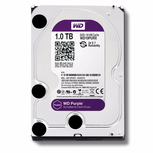 Disco Duro Hard Driver Pc Sata 64mb 1 Tera Wd Purple