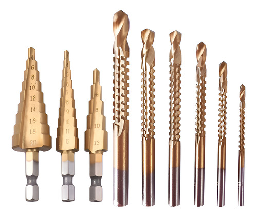 Combo Kit Brocas Para Corte Lateral + Kit Broca Escalonada