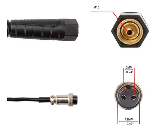 Pistola Torcha Plasma Pt-31 4mts 2pines 50amp // Ferrenet