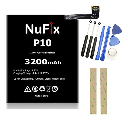 Nufix Battery Replacement For Huawei P10 3200mah Compatible