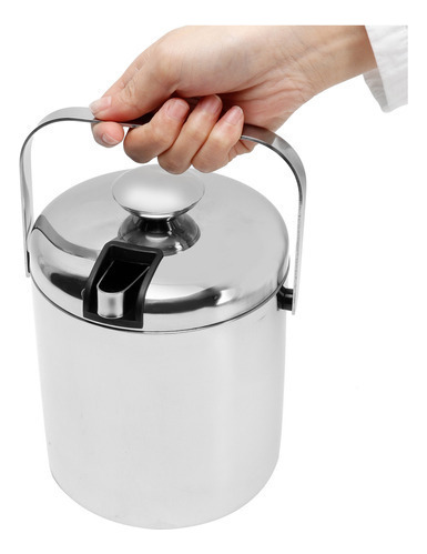 Recipiente De Cubo De Hielo De 1300 Ml Con Tapa Colador Pinz