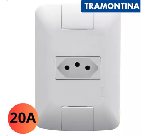 Conjunto 4x2 1 Tomada 2p+t 20a Branco Aria - Tramontina
