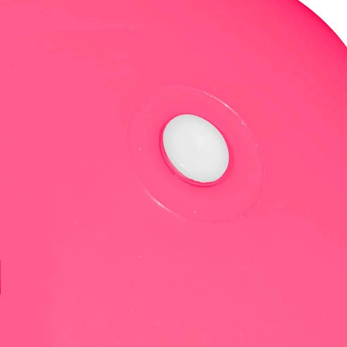 Bola Pula Pula 60 Cm Rosa Alça + Baldinho De Praia Colorido
