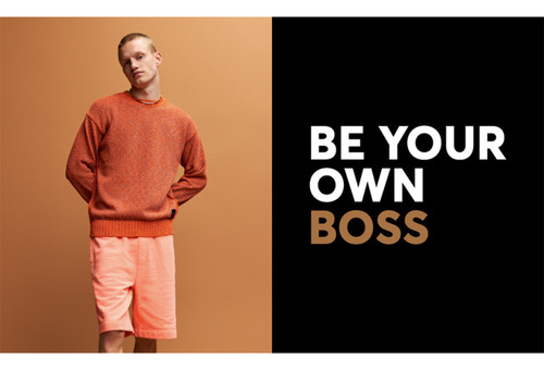 Polo Para Hombre Boss En Tejido Elástico Con Estampado