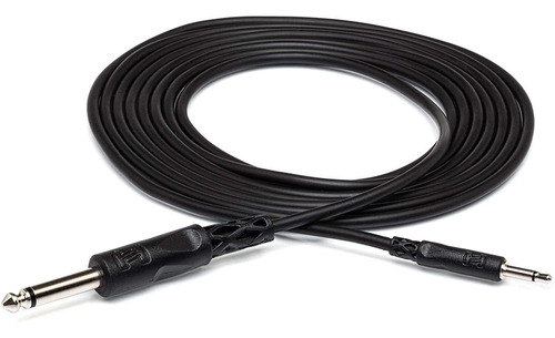 Cable Ts De 3,5 Mm A Ts De 1/4 De Hosa, 3 Pies/negro