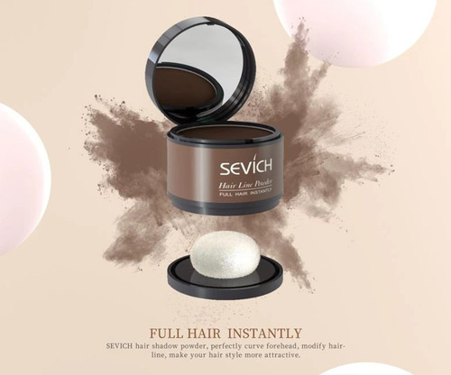 Imagen 6 de 10 de Sombra Sevich Cubre Canas Y Calvicie Barba Colores 4grs.