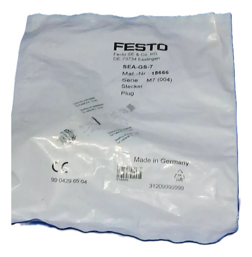 18666 Sea-gs-7 Conector Recto Festo