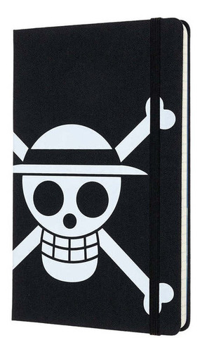 Caderno Moleskine One Piece Grande com Páginas Pautadas e Capa Dura