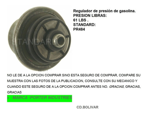 Regulador Gasolina Chevrolet Blazer 1995 Astro Psi:61 Pr484