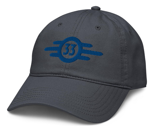 Fallout - Gorra De Beisbol Ajustable Vault Tec, Azul Marino