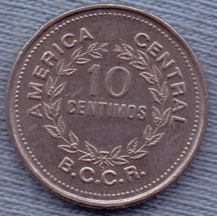 Costa Rica 10 Centimos 1976 * Escudo *