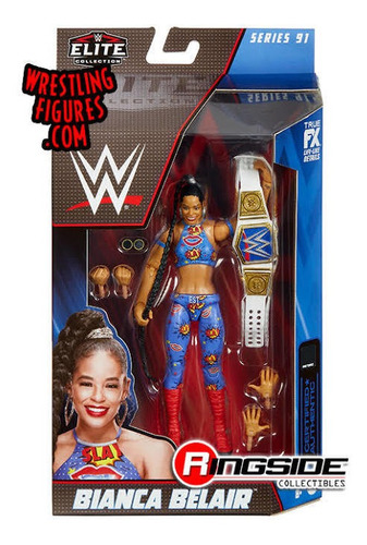 Wwe Bianca Belair Com Cinturao + Asuka 2 Bonecos Mattel Novo