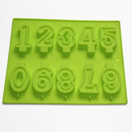 X-haibei Numeros Vela Candy Molde De Silicona Para Tarta De