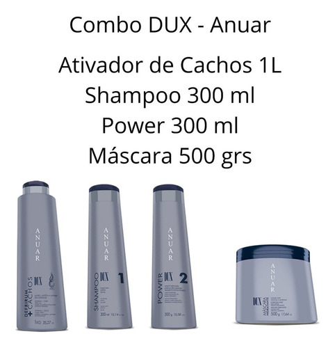 Combo - Shampoo, Power, Mascara E Ativador Envio Já