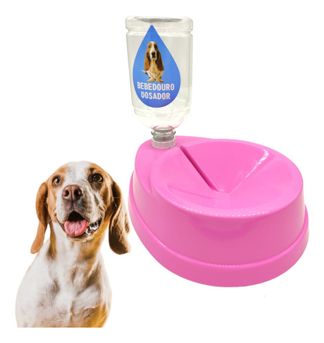 Garrafa Bebedouro Agua Pet Para Cães E Gatos Dosador 500ml