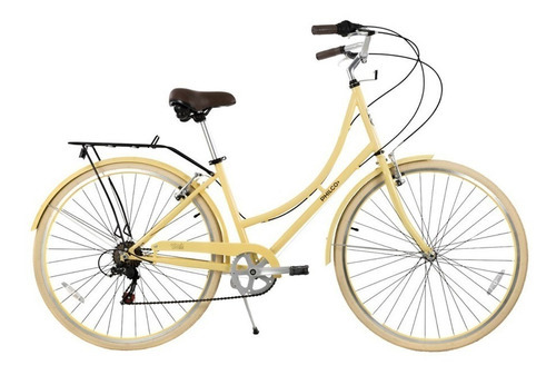 Bicicleta Philco Sicilia Paseo 28  Mujer Acero 7vel. Beige