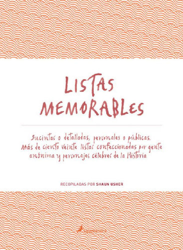 Libro - Listas Memorables, De Usher, Shaun. Editorial Salam