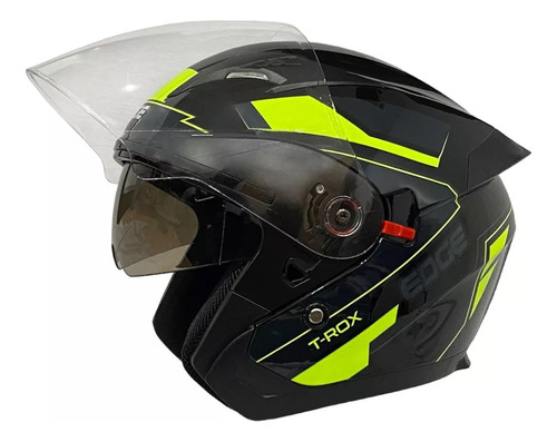 Casco Moto Semi Integral Edge Ibiza T-rox Motos Bicicleta