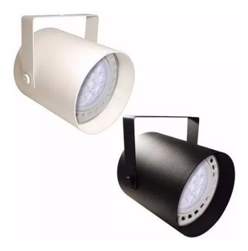 Imagen 6 de 6 de Spot Tacho Ar111 Gu10 Ideal Riel Bandeja Porta Cable + Foco Lampara Led Ar111 Dimerizable 12w Marca: Candil 3000k/6500k