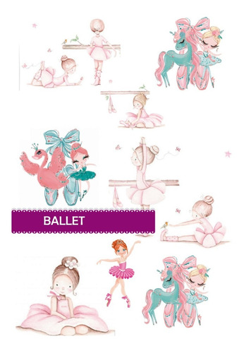 Pack Imágenes Bailarinas Niñas Tutú Cliparts
