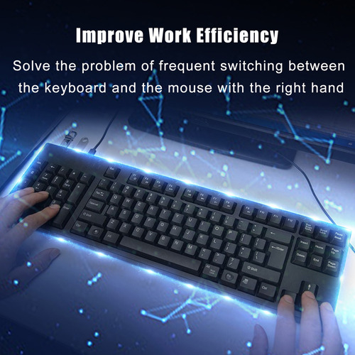 Teclado Ergonómico Para Zurdos Con Interfaz Usb