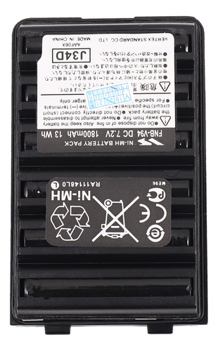 Batería Fnb-v94 Fnb-83 Fnb-v57 1800 Mah Para Yaesu Vertex Vx