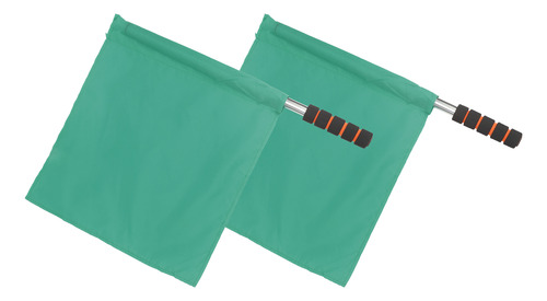 Bandera De Árbitro De Fútbol Verde Verde, 2 Unidades, Bander