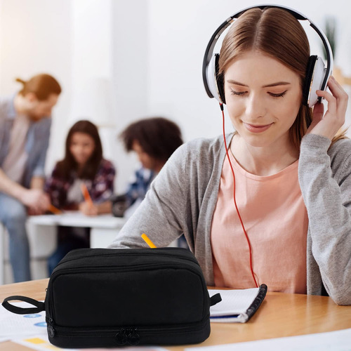 Estuche Para Lapices 4 Niveles Escolar Portatil Resistente Gran Capacidad