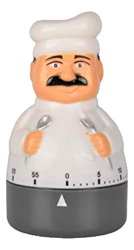 Temporizador De Cocina Timer Analogico Forma Chef 60 Minutos Color Color Al Azar