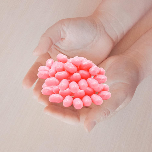 Jelly Bean Pink Bubble Gum Jelly Beans, Caramelos Masticable