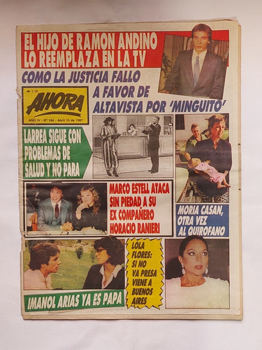 Ahora / Nº 184 / 1987 / Guillermo Andino / Larrea
